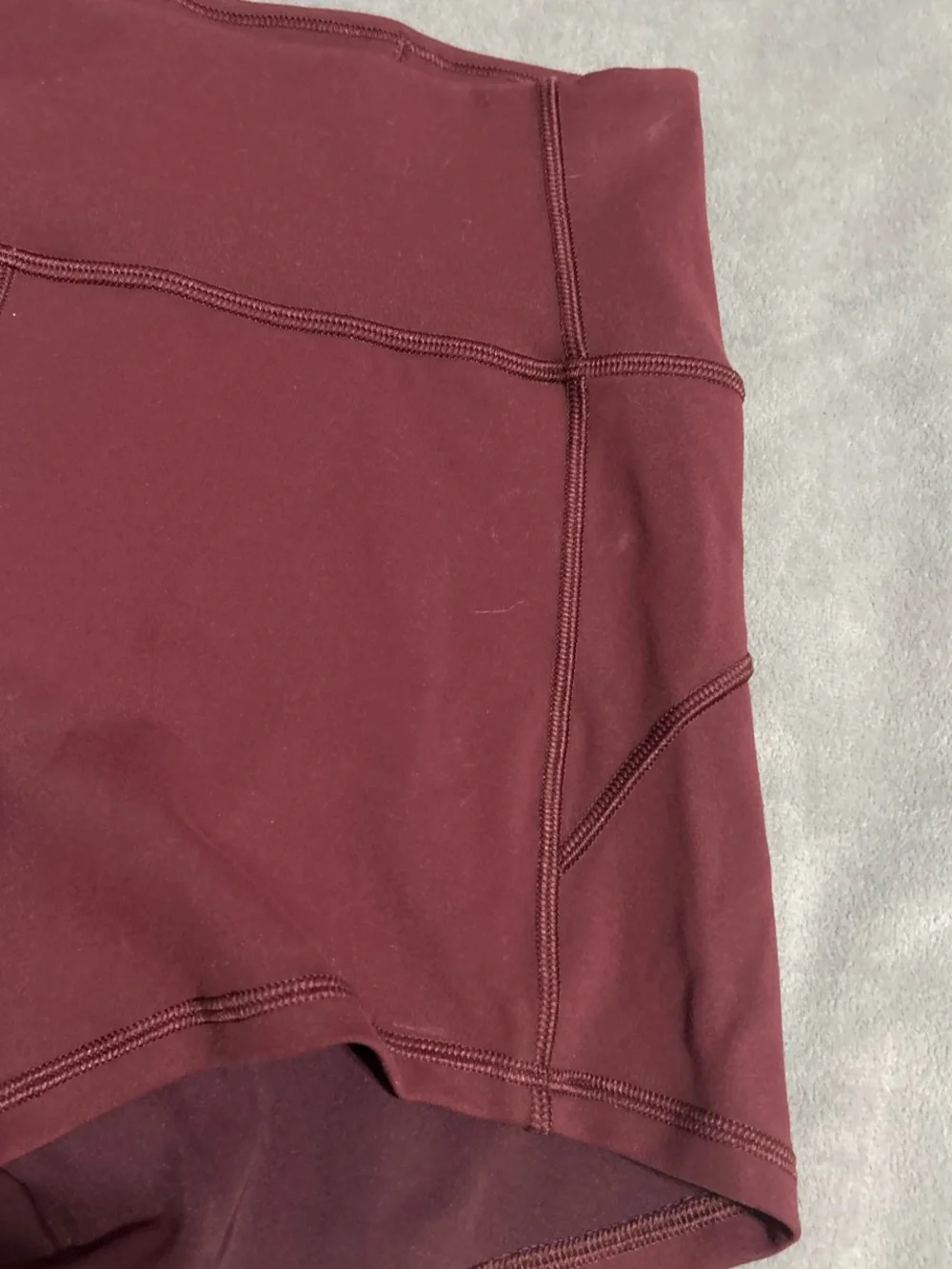 lululemon athletica Deep Burgundy High-Rise Bike Shorts